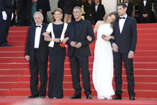 Brahim Chioua, Léa Saydoux, Abdellatif Kechiche, Adèle Exarchopoulos,  Jérémie Laheurte