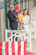 Jeff Goldblum, Emilie Livingston et leus fils Charlie Ocean et River Joe