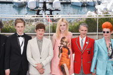 AJ Lewis, Alex Sharp, Elle Fanning, John Cameron Mitchell, Sandy Powell