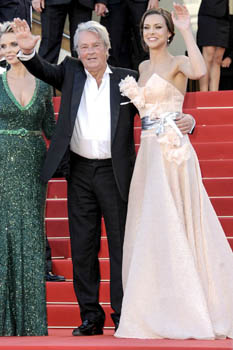 Sylvie Tellier, Alain Delon, Marine Lorphelin