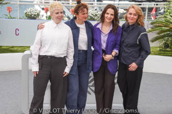 Présidente Jury « Un Certain Regard »  Molly Manning Walker, Présidente jury « Camera d'Or »  Alice Rohrwacher, Présidente Jury Juliette Binoche, Présidente jury court-métrage Maren Ade