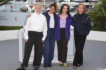 Présidente Jury « Un Certain Regard »  Molly Manning Walker, Présidente jury « Camera d'Or »  Alice Rohrwacher, Présidente Jury Juliette Binoche, Présidente jury court-métrage Maren Ade