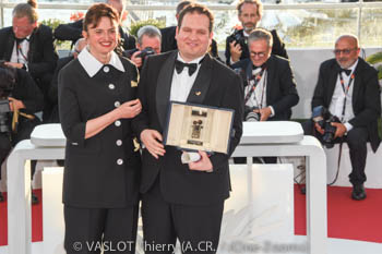 Alice Rohrwacher (PRésidente Jury) Hasan Hadi (Caméra d'or)