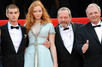 Andrew Garfield, Lily Cole et Terry Gilliam