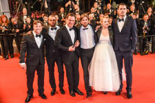 Terry Notary, Claes Bang, Elisabeth Moss, Ruben Ostlund, Christopher Laesso, Dominic West 
