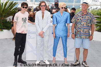 Timothee Chalamet, Wes Anderson, Tilda Swinton, Bill Murray 