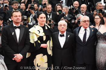 Leonardo DiCaprio, Lily Gladstone, Martin Scorsese, Robert De Niro