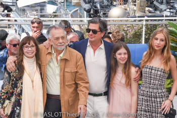 Talia Shire, Francis Ford Coppola, Roman Coppola, Cosima Mars, Romy Croquet 