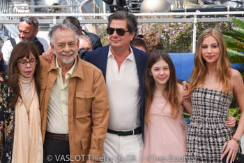 Talia Shire, Francis Ford Coppola, Roman Coppola, Cosima Mars, Romy Croquet 