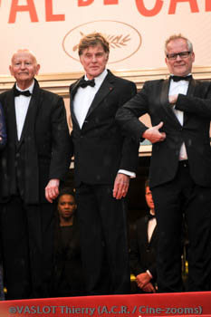 Gilles Jacob, Robert Redford, Thierry Fremaux