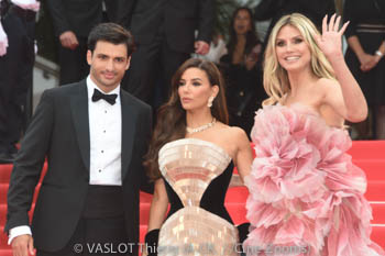 Carlos Sainz Jr, Eva Longoria, Heidi Klum