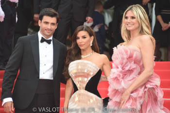 Carlos Sainz Jr, Eva Longoria, Heidi Klum