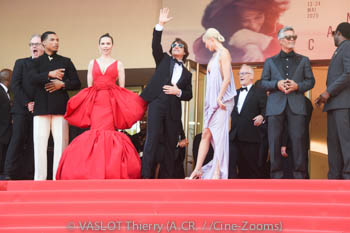 Greg Tarzan Davis, Hayley Atwell, Tom Cruise, Pom Klementieff, Simon Pegg, Esai Morales, Tramell Tillman, Christopher McQuarrie, Hannah Waddingham