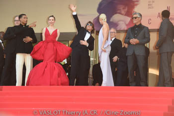 Greg Tarzan Davis, Hayley Atwell, Tom Cruise, Pom Klementieff, Simon Pegg, Esai Morales, Tramell Tillman, Christopher McQuarrie, Hannah Waddingham