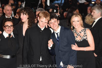 Sandra Colombo, Mathilde Riu, Valentin Campagne, Côme Peronnet, léa Drucker