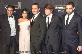 Alain Attal, Leila Bekhti, Gilles Lellouche, Hugo Selignac, Vincent Mazel 