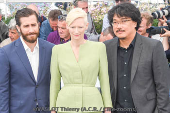 Jake Gyllenhaal, Tilda Swinton, Bong Joon-Ho 