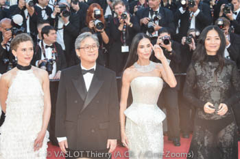 Diego Céspedes,  Laura Wandel, Park Chan-wook, Demi Moore, Chloé Zhao