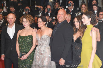 Neal H. Moritz, Dame Donna Langley, Michelle Rodriguez, Vin Diesel, Jordana Brewster, Meadow Walker