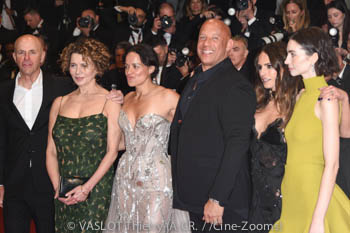 Neal H. Moritz, Dame Donna Langley, Michelle Rodriguez, Vin Diesel, Jordana Brewster, Meadow Walker 