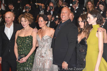 Neal H. Moritz, Dame Donna Langley, Michelle Rodriguez, Vin Diesel, Jordana Brewster, Meadow Walker 