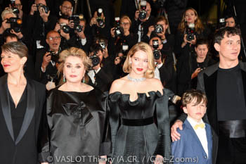 Camille Dalmais, Catherine Deneuve, Léa Seydoux, Malo Blanchet 