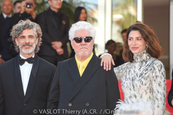 Leonardo Sbaraglia, Pedro Almodóvar, Bárbara Lennie 