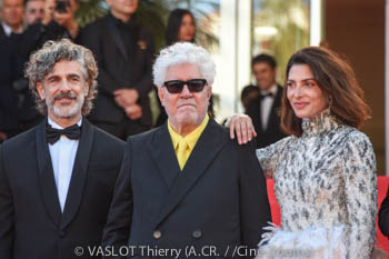Leonardo Sbaraglia, Pedro Almodóvar, Bárbara Lennie 