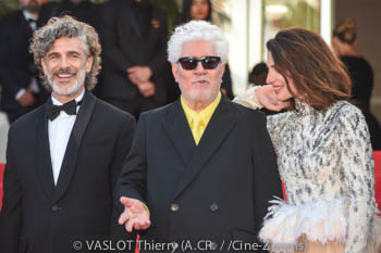 Leonardo Sbaraglia, Pedro Almodóvar, Bárbara Lennie 