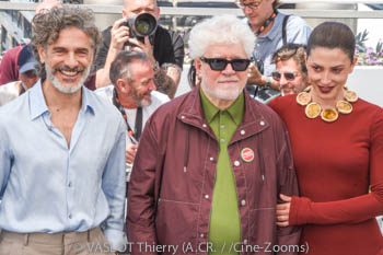 Leonardo Sbaraglia, Pedro Almodóvar, Bárbara Lennie 