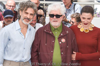 Leonardo Sbaraglia, Pedro Almodóvar, Bárbara Lennie 