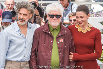 Leonardo Sbaraglia, Pedro Almodóvar, Bárbara Lennie 