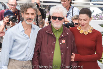 Leonardo Sbaraglia, Pedro Almodóvar, Bárbara Lennie 