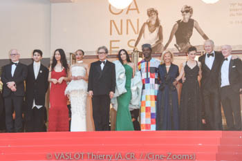 Thierry Frémaux, Diego Céspedes, Chloé Zhao, Ruth Negga, Park Chan-wook, Demi Moore, Isaach de Bankolé, Iris Knobloch, Laura Wandel, Stellan Skarsgård, Paul Laverty