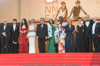 Thierry Frémaux, Diego Céspedes, Chloé Zhao, Ruth Negga, Park Chan-wook, Demi Moore, Isaach de Bankolé, Iris Knobloch, Laura Wandel, Stellan Skarsgård, Paul Laverty